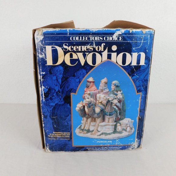 Giny Inc We Three Kings Nativity Figures Vtg 1992 Scenes of Devotion Frost FLAW - Picture 9 of 12